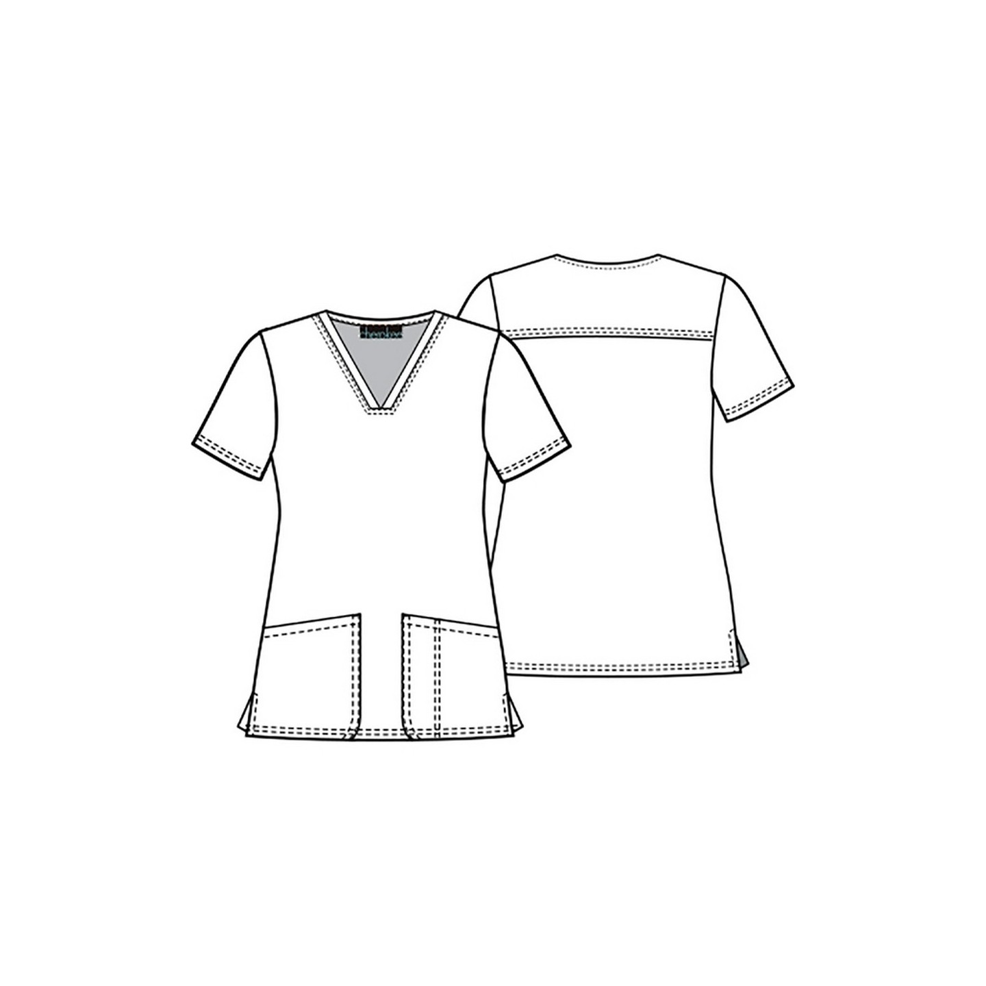 CK671 Cherokee Genuine Haut Classique Imprimer avec 2 Poches - Fin-tastic Watercolor