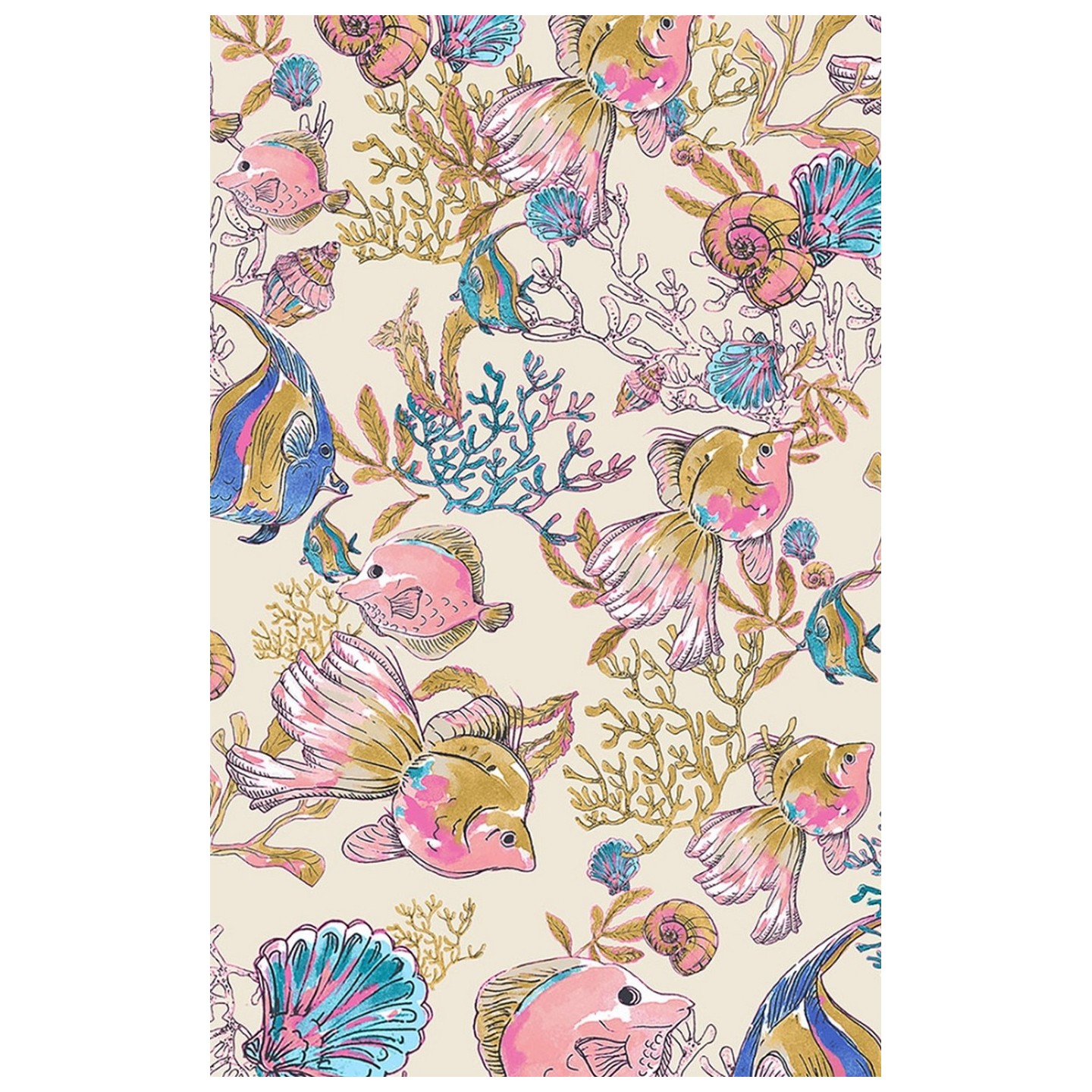 CK671 Cherokee Genuine Haut Classique Imprimer avec 2 Poches - Fin-tastic Watercolor