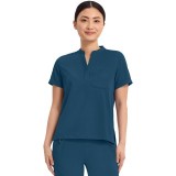 HH650 HH Works Macy Button Collar Tuck In Top by Healing Hands