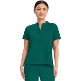 HH650 HH Works Macy Button Collar Tuck In Top by Healing Hands