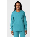 800 WORK Unisex Snap Front Round Collar Jacket by WINK