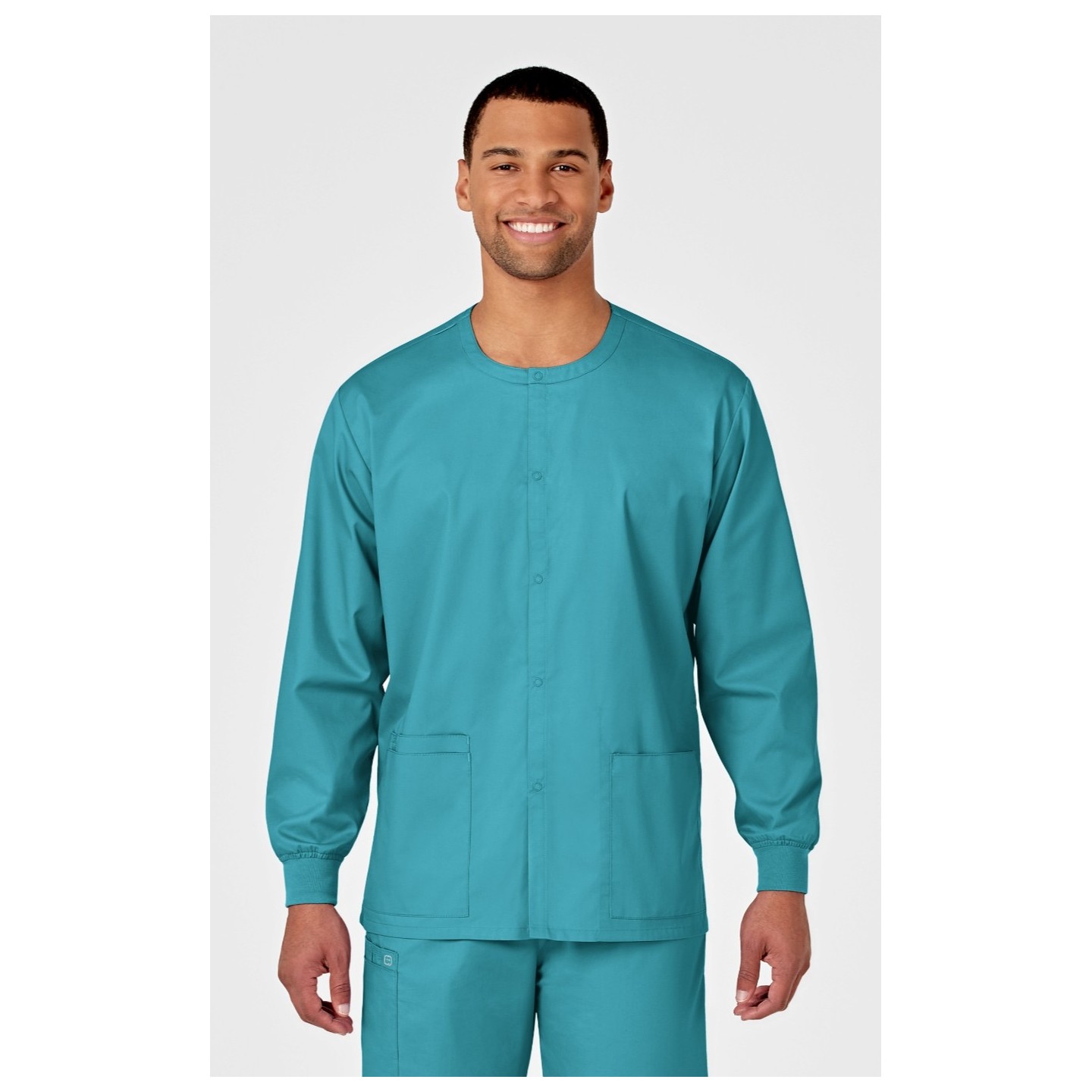 800 WORK Manteau Unisexe à Col Rond et Fermature à Pression par WINK