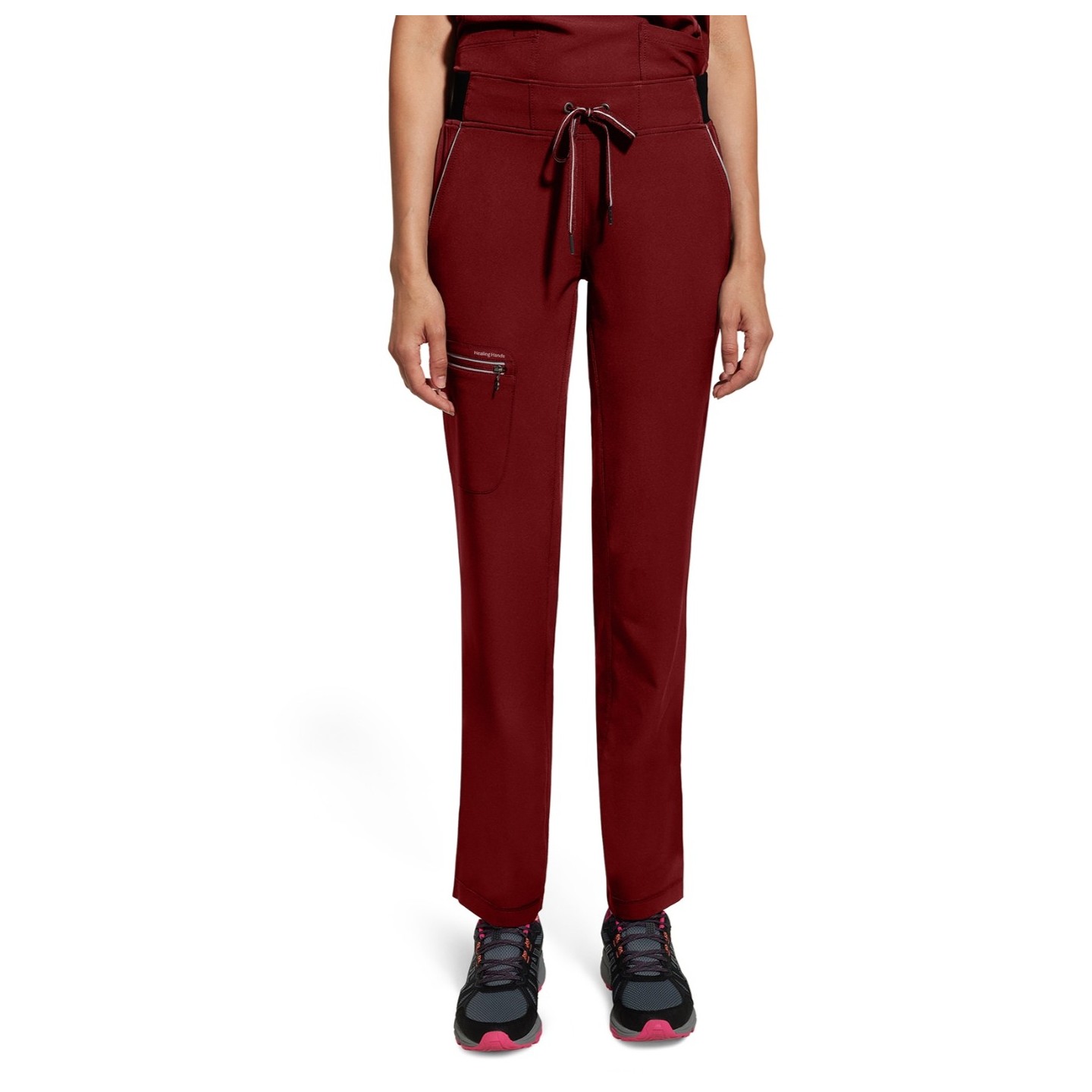 9152P Petite Healing Hands HH360 Nisha Rib Knit Waistband Pant