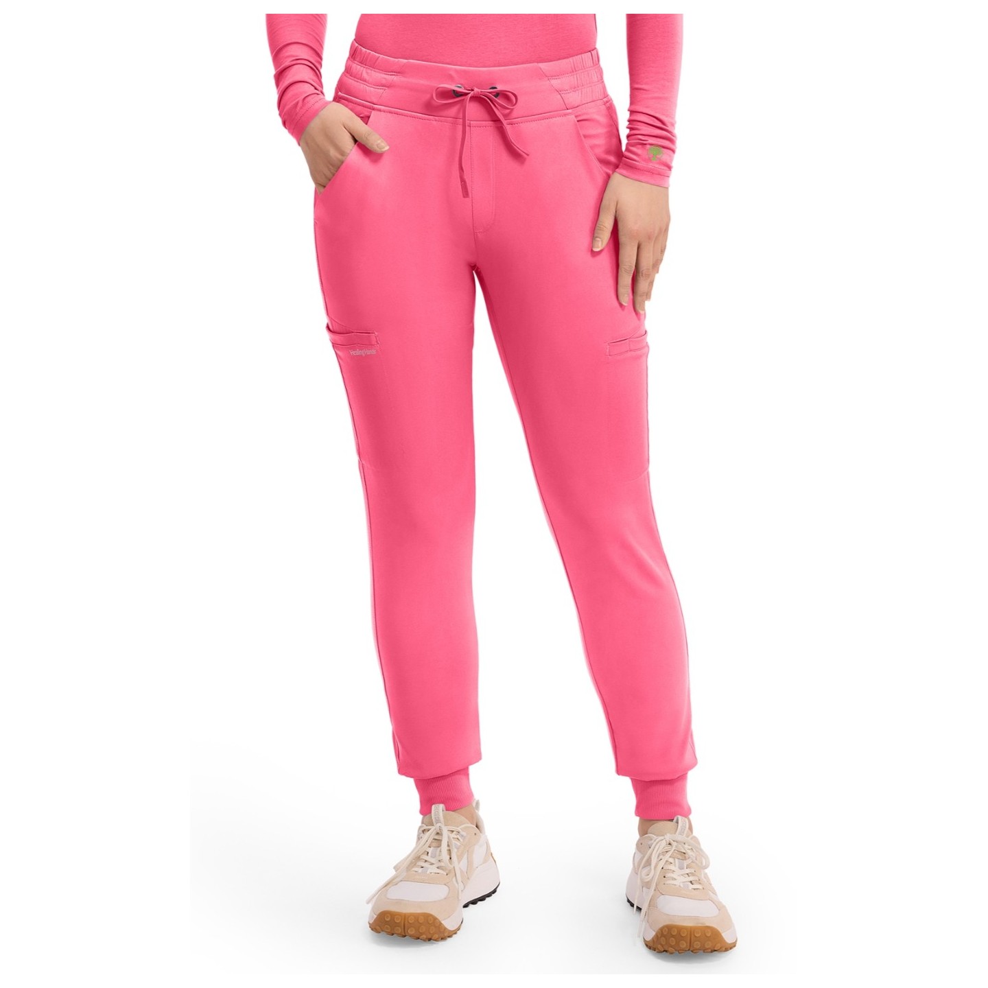 HH050P Petite HH Works Rhea Flat Front Cargo Joggers by Healing Hands