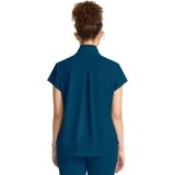 HH752 Quest Bella Partial Zip Stand Collar Scrub Top by Healing Hands