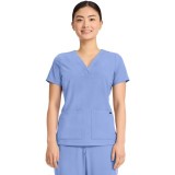 HH751 Quest 3 Pocket Y-Neck Scrub Top by Healing Hands