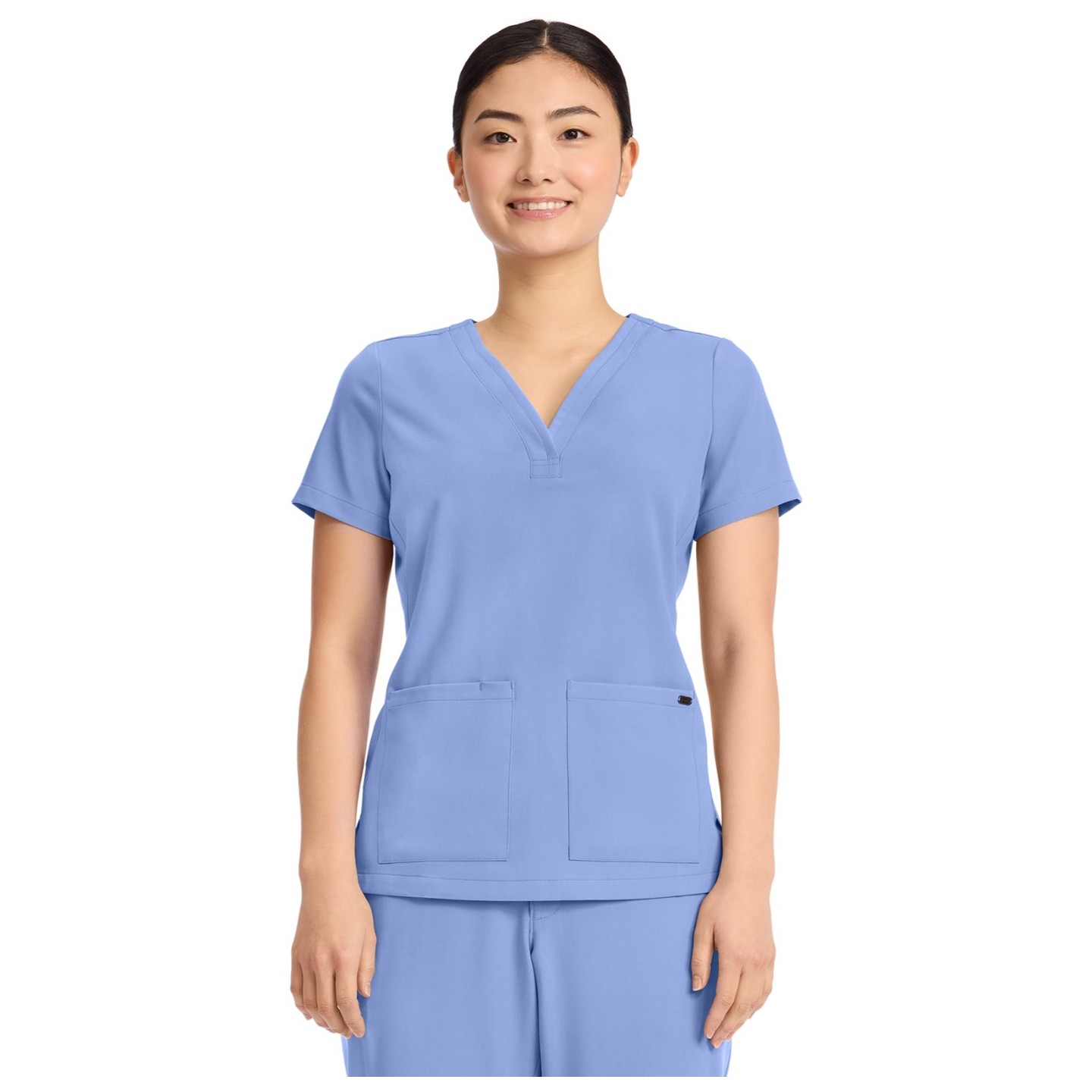 HH751 Quest 3 Pocket Y-Neck Scrub Top by Healing Hands