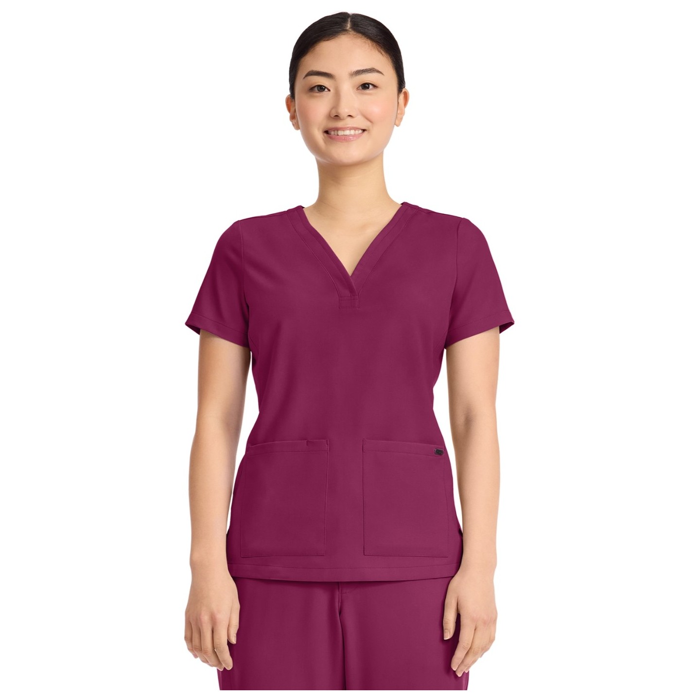 HH751 Quest 3 Pocket Y-Neck Scrub Top by Healing Hands