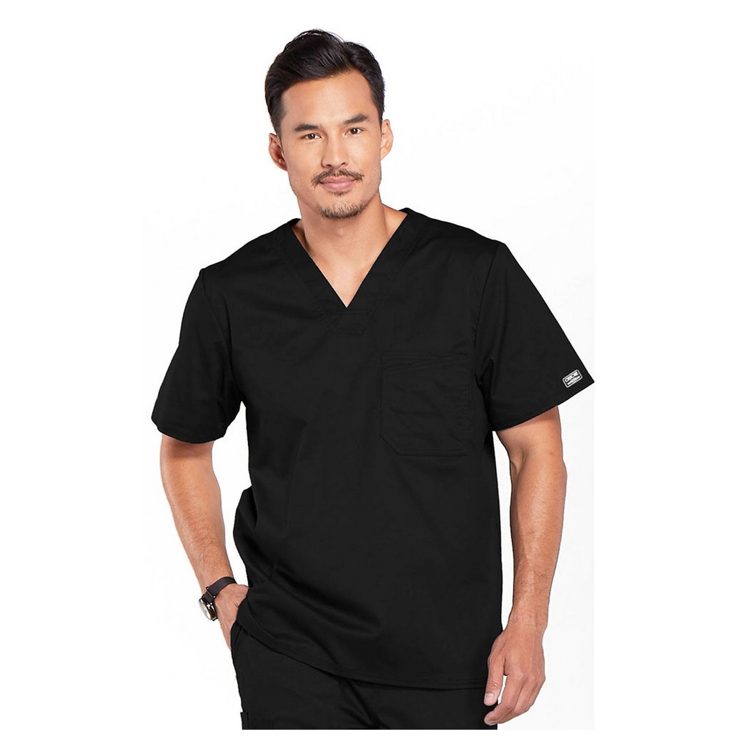 4743 Workwear Core Stretch Haut à Col en V pour Hommes par Cherokee