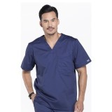 4743 Workwear Core Stretch Men's Chest Pocket V-Neck Top by Cherokee