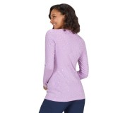 167PR Tessa T-shirt à Manches Longues de koi - Lavender Iridescent Diamond