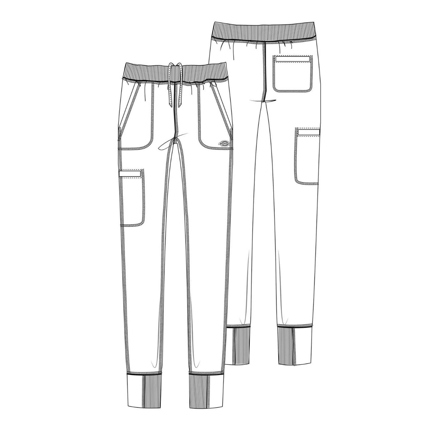 DK040 Dickies Dynamix Pantalon Jogger Sportif avec 4 Poches pour Hommes