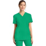 CK832 Achieve 2 Pocket Classic V-Neck Top by Cherokee