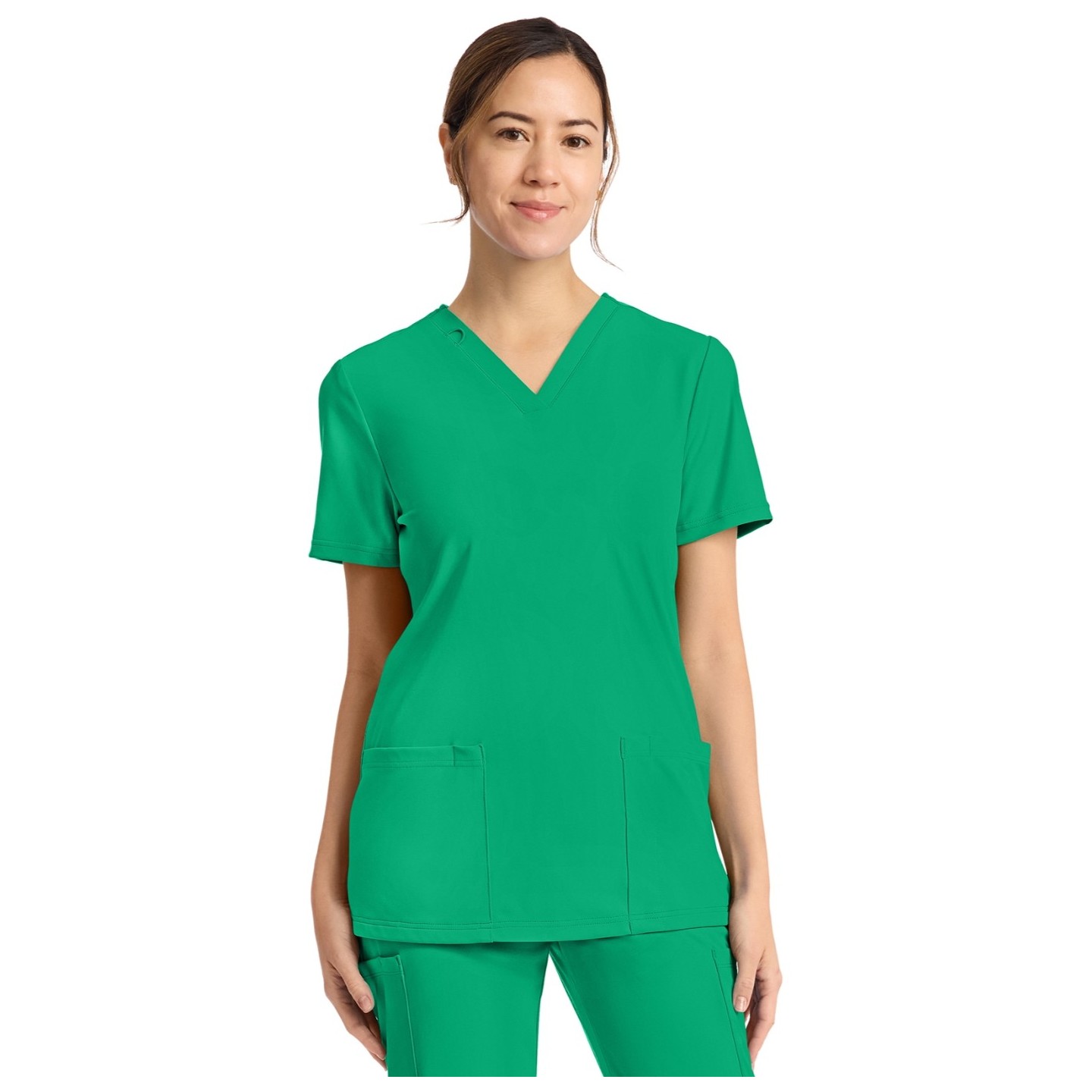 CK832 Achieve Haut Classique à Col en V avec 2 Poches par Cherokee