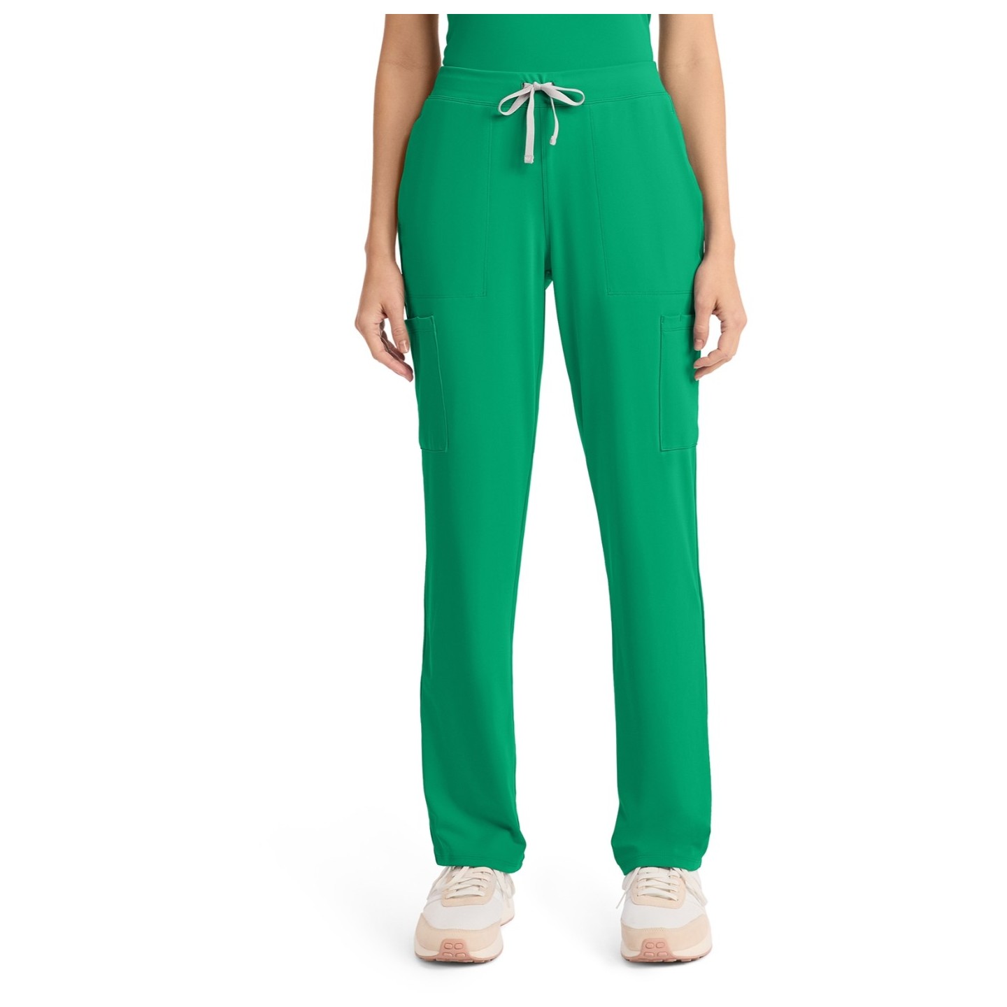 CK096P Petite Achieve Pantlon à Jambe Droite avec 5 Poches par Cherokee