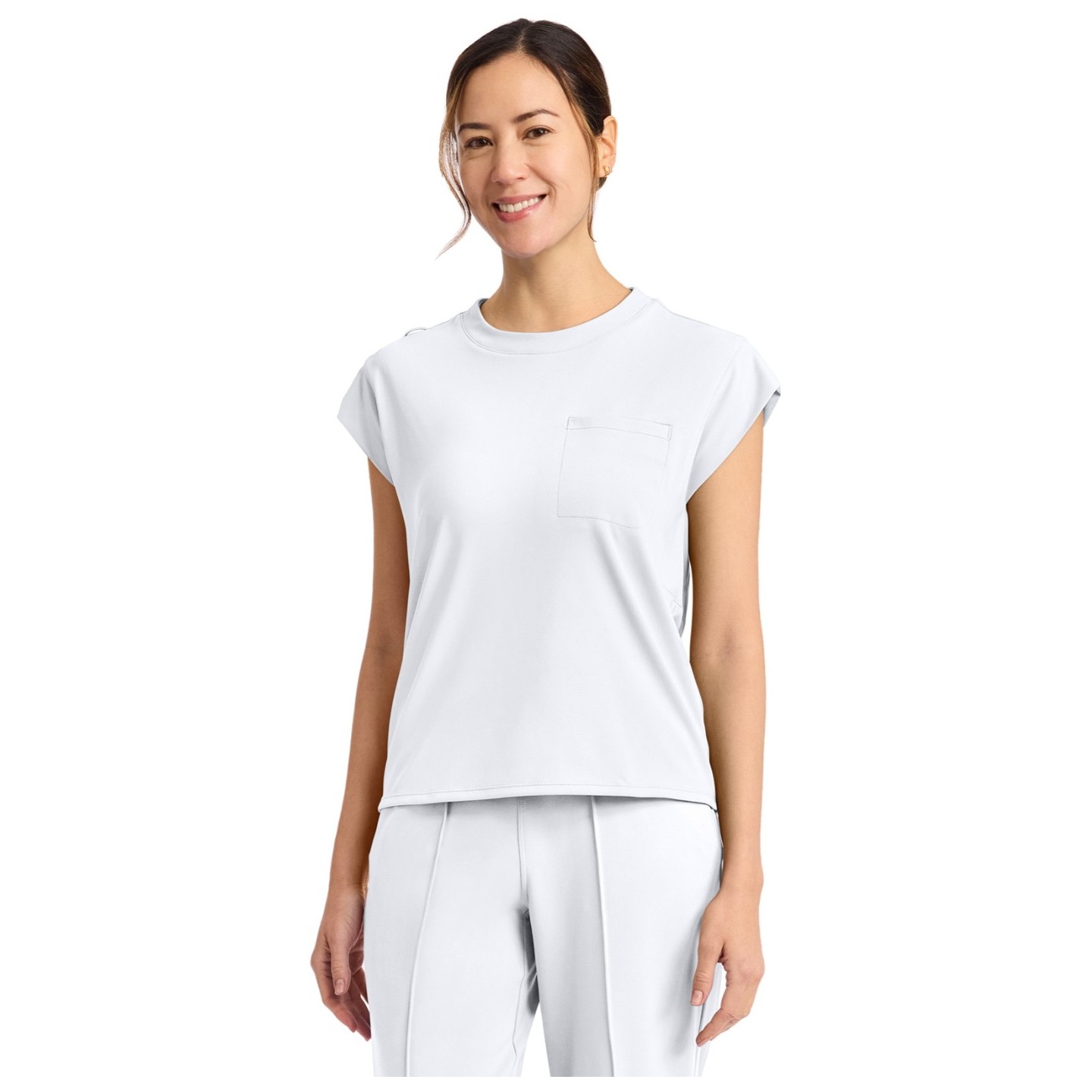 CK936 Achieve Crew Neck Raglan Sleeve Top by Cherokee