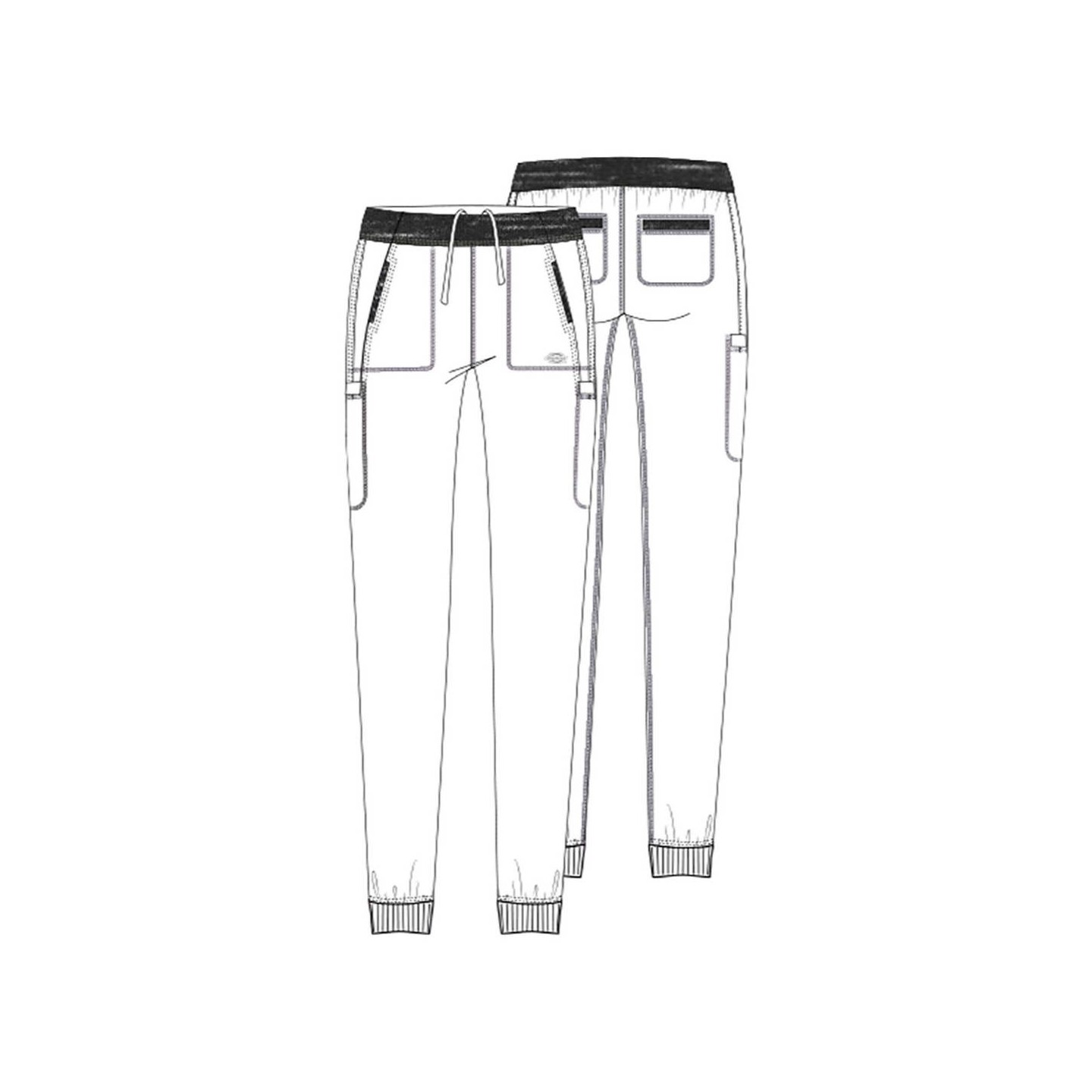 DK185 Dickies Dynamix Pantalon Jogger Sportif à Taille Naturelle