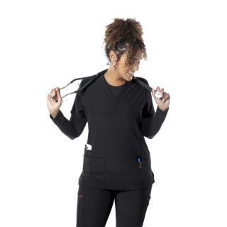 62-4202 FUBU Performance V-Neck 5 Pocket Top by Green Town