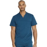 DK610 Dickies Dynamix Men's V-Neck with Chest Pocket