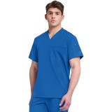 DK610 Dickies Dynamix Men's V-Neck with Chest Pocket