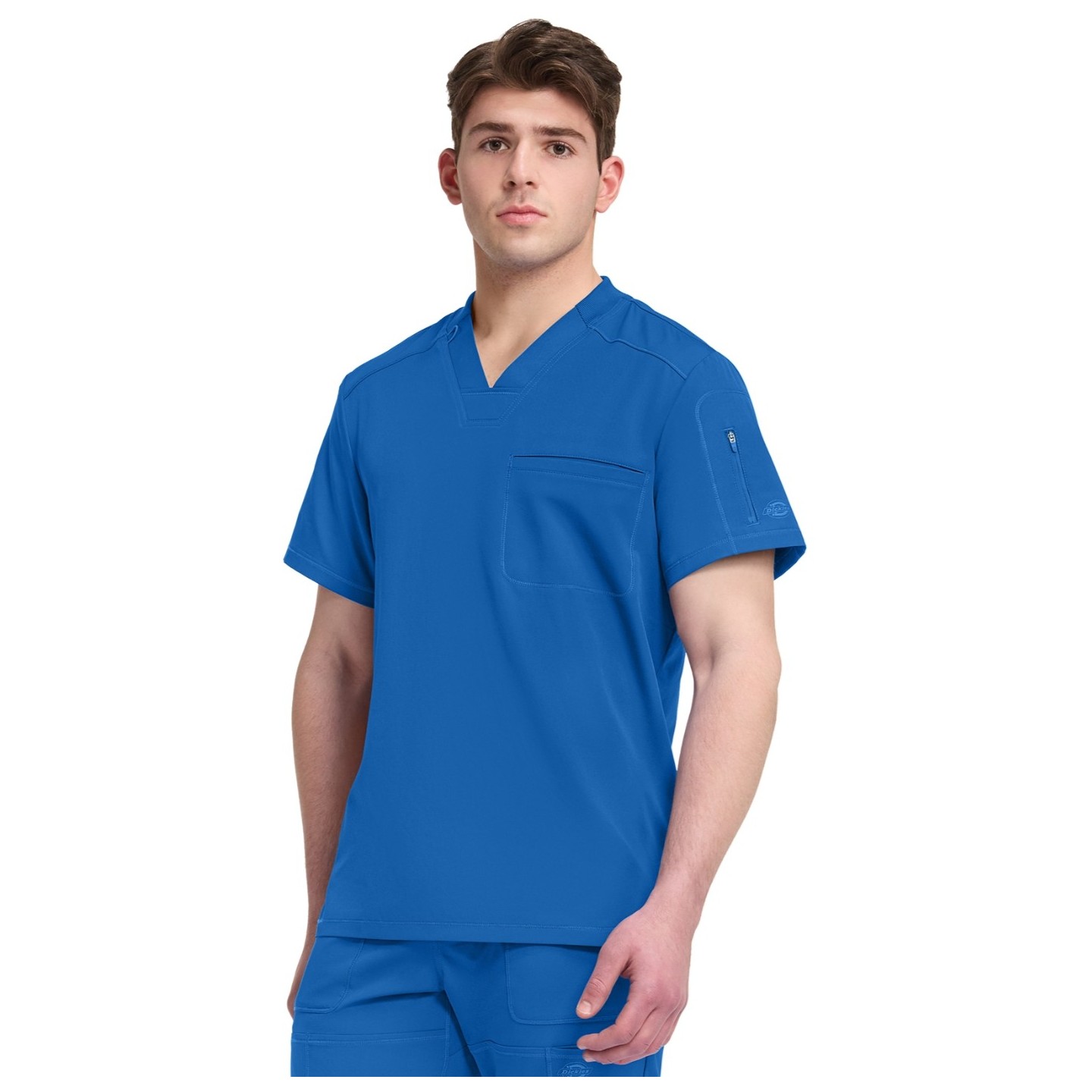 DK610 Dickies Dynamix Haut à Col en V avec Poche de Poitrine