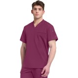 DK610 Dickies Dynamix Men's V-Neck with Chest Pocket