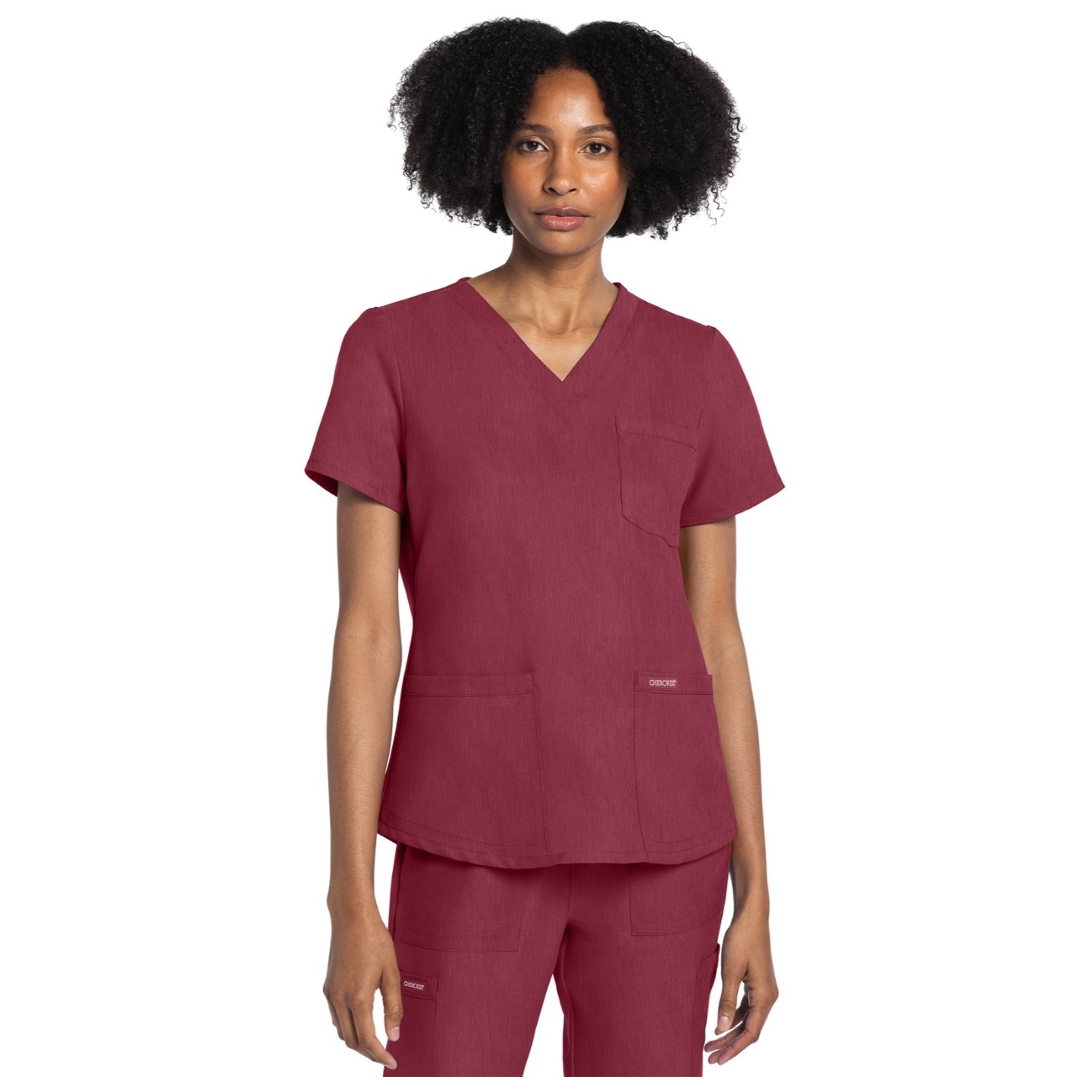 CK961A WW Originals Ultra 3 Pocket V-Neck Top by Cherokee