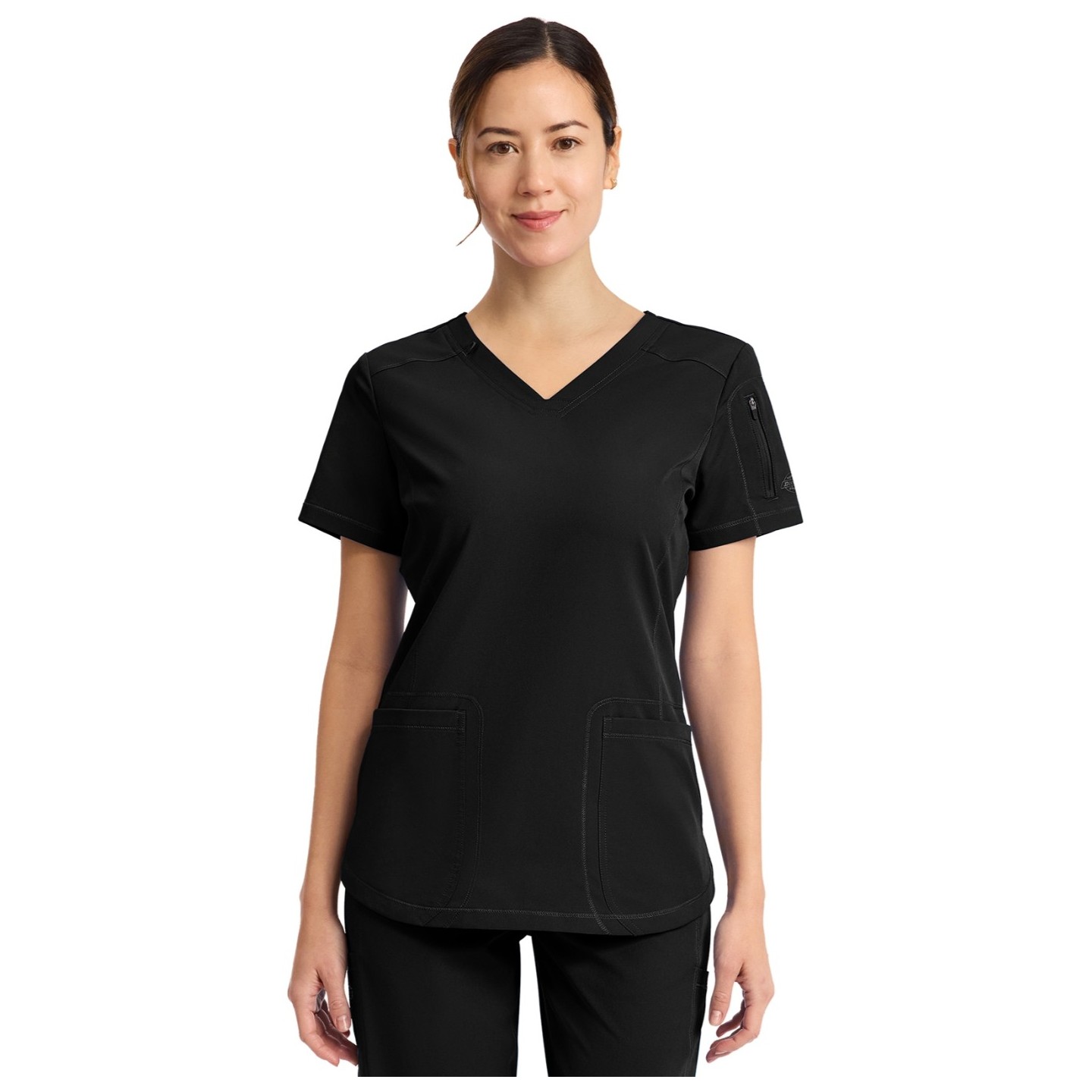 DK730 Dickies Dynamix 3 Pocket V-Neck Top