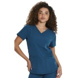 DK730 Dickies Dynamix 3 Pocket V-Neck Top