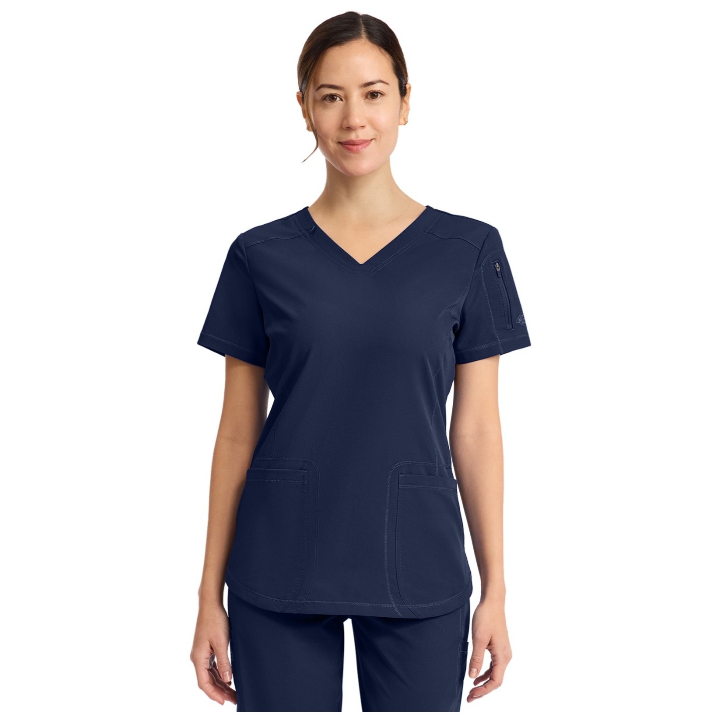 DK730 Dickies Dynamix 3 Pocket V-Neck Top