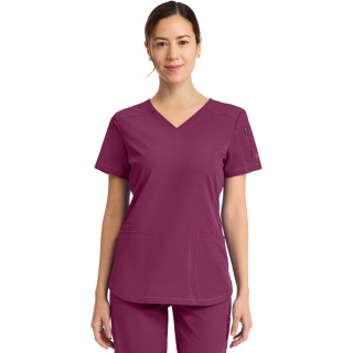 DK730 Dickies Dynamix 3 Pocket V-Neck Top