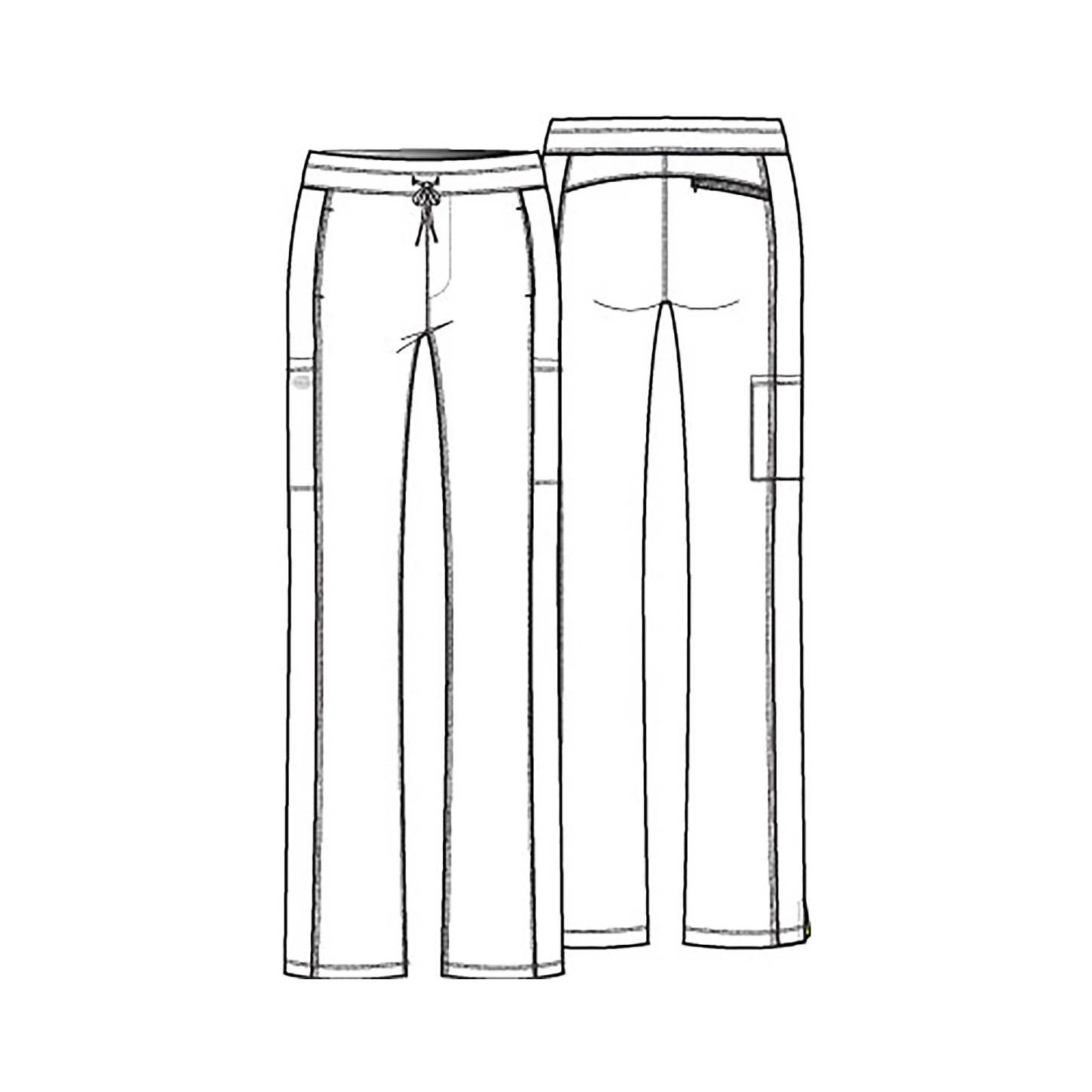 DK130 Dickies Dynamix Pantalon Taille Mi-Haute à Jambe Droite