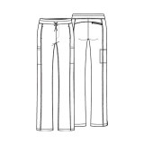 DK130 Dickies Dynamix Pantalon Taille Mi-Haute à Jambe Droite