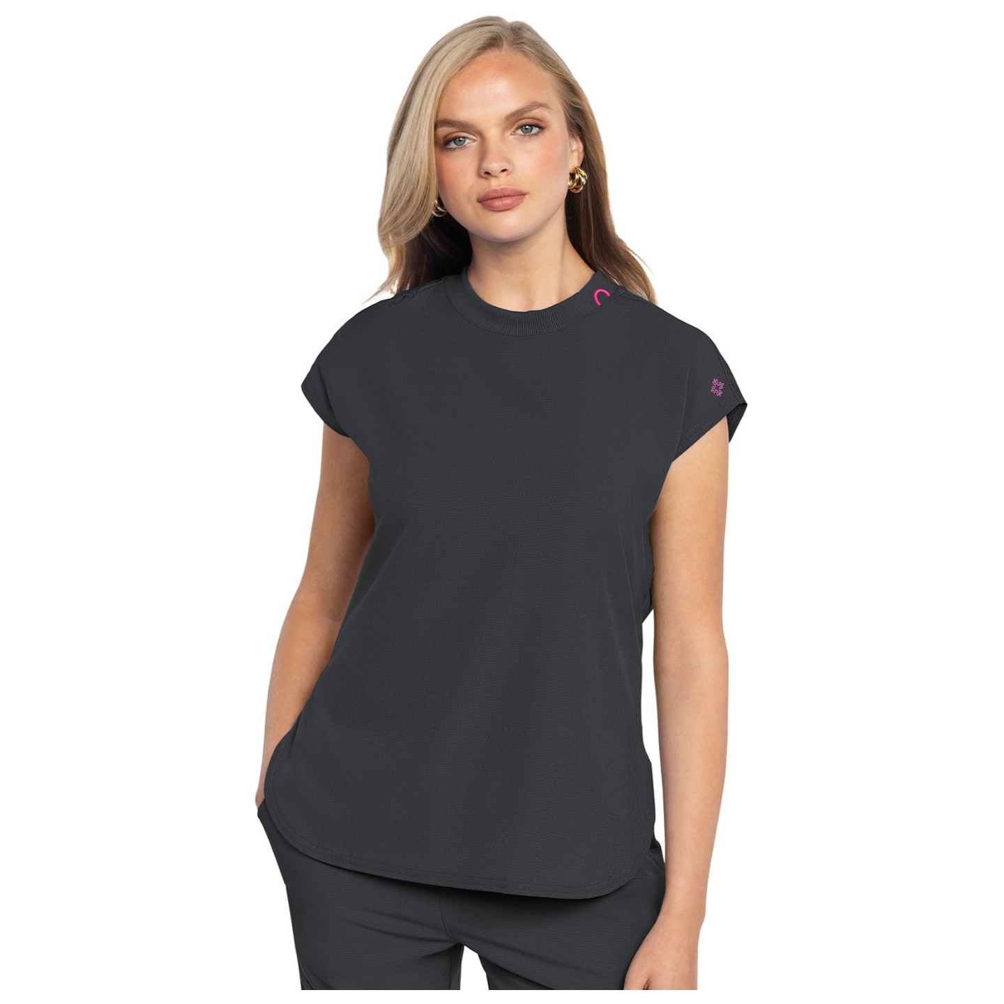 MC703 AMP Missy Dolman Sleeve Tuckable Top by Med Couture