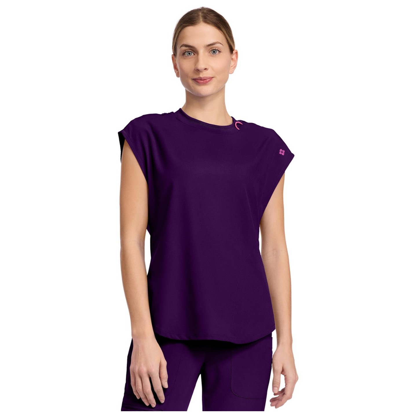 MC703 AMP Missy Dolman Sleeve Tuckable Top by Med Couture