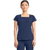 MC704 AMP Square Neck 3 Pocket Top by Med Couture