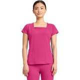 MC704 AMP Square Neck 3 Pocket Top by Med Couture