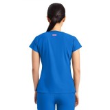 MC704 AMP Haut à Cou Carré avec 3 Poches par Med Couture