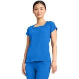 MC704 AMP Square Neck 3 Pocket Top by Med Couture