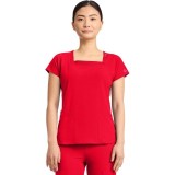 MC704 AMP Square Neck 3 Pocket Top by Med Couture