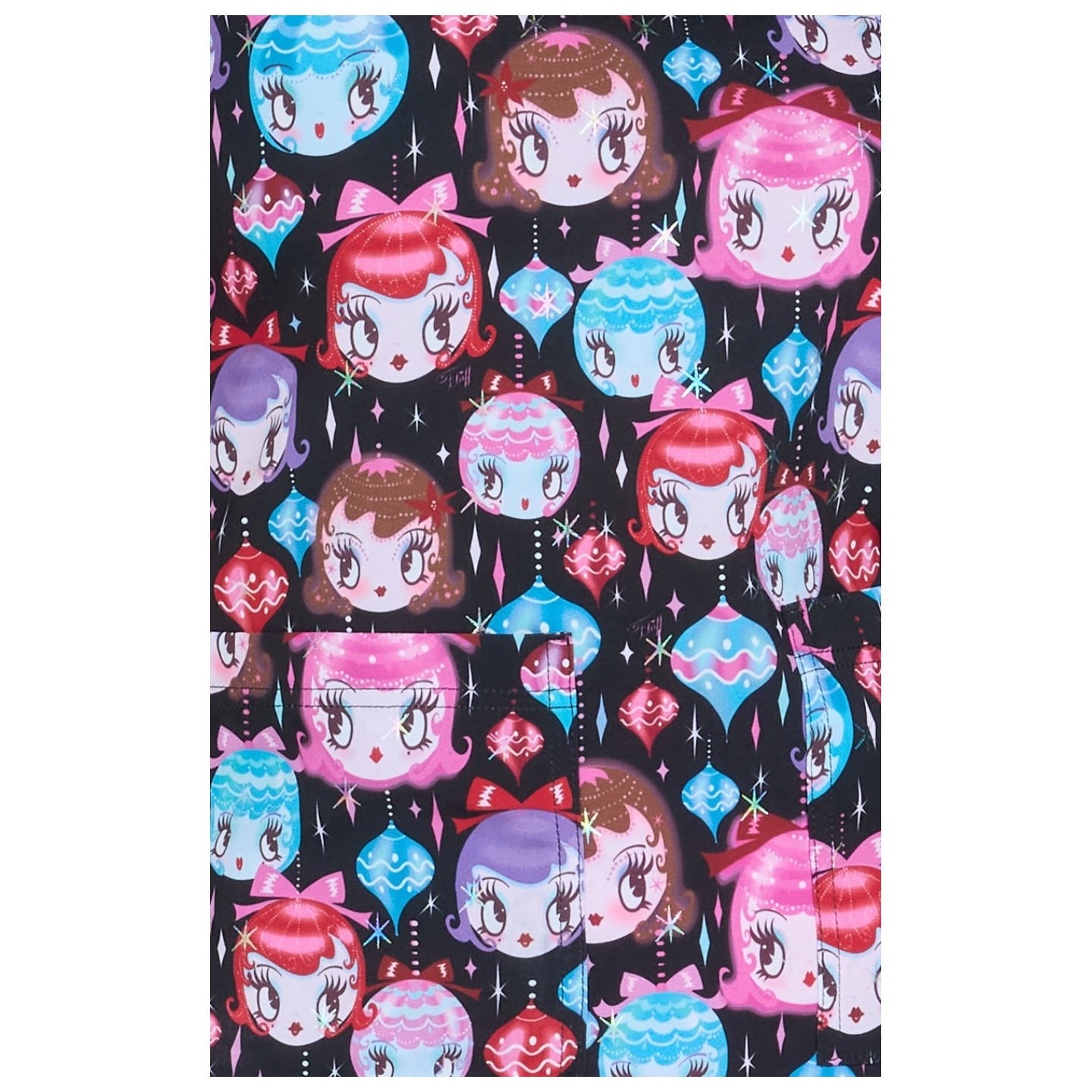 384PRA koi Artist Series Leslie Haut Imprimé - Dolly Ornaments