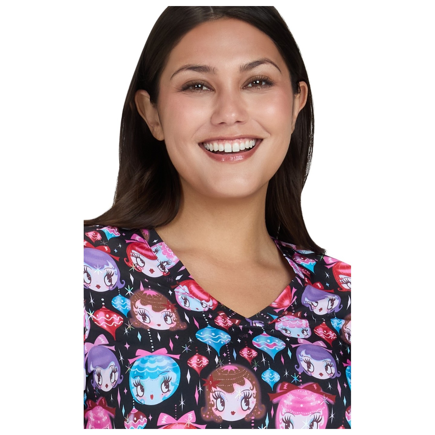 384PRA koi Artist Series Leslie Print Top - Dolly Ornaments