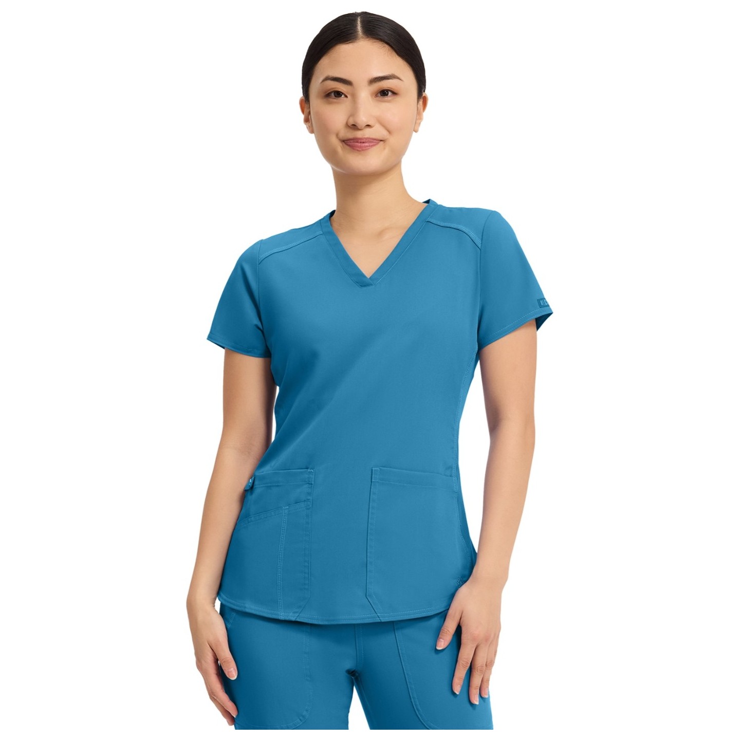 MC7459 Touch Performance Chemise à Col en V par Med Couture