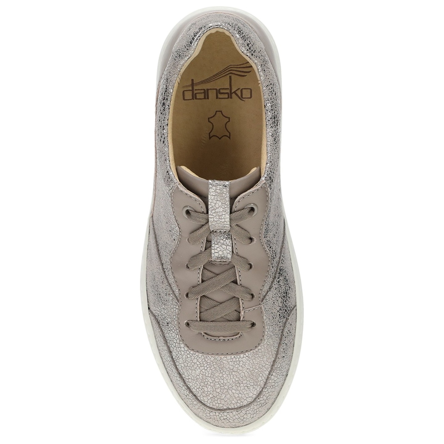 Josey Taupe Metallic Casual Sneaker for Women by Dansko