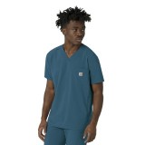 C16410 Carhartt Force Cross-Flex Men's 3 Pocket V-Neck Scrub Top
