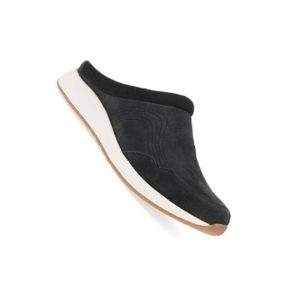 Claudia Black Burnihed Suede Backless Slip-On Sneaker by Dansko