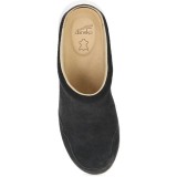 Claudia Black Burnihed Suede Backless Slip-On Sneaker by Dansko
