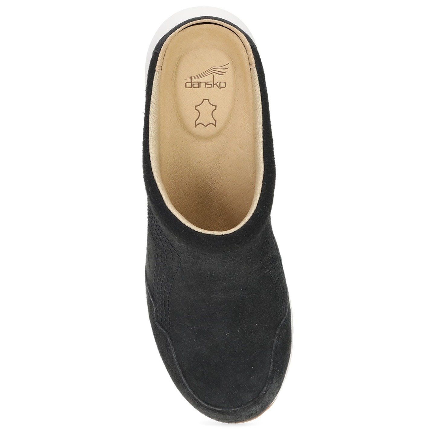Claudia Black Burnihed Suede Backless Slip-On Sneaker by Dansko
