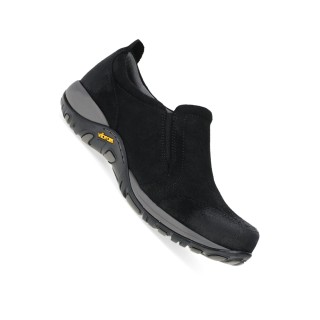 Pippy Black Waterproof Burnished Suede Slip-On Women's Sneaker by Dansko