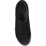 Pippy Black Waterproof Burnished Suede Slip-On Women's Sneaker by Dansko